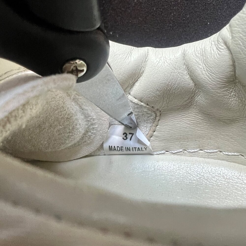 Stella McCartney Size 7 White Loop 2001 Low Top Lace Up Chunky Sole Sneakers - Picture 11 of 16
